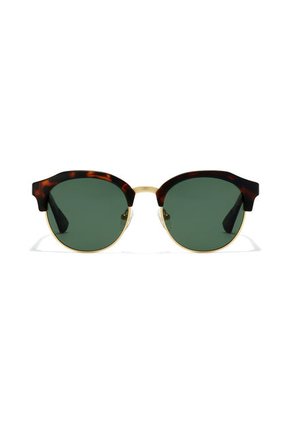 Gafas De Sol Polarizadas Hawkers Hombre Y Mujer CLASSIC ROUNDED. Carey/Verde