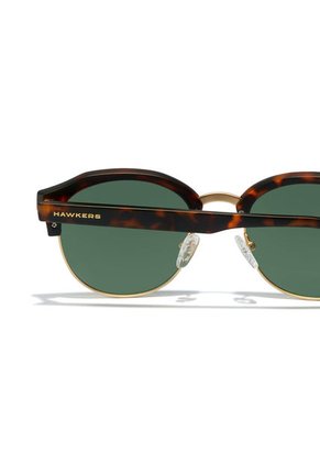 Gafas De Sol Polarizadas Hawkers Hombre Y Mujer CLASSIC ROUNDED. Carey/Verde