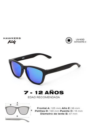 Gafas De Sol HAWKERS Para Niños Y Niñas Negro/Azul - ONE KIDS