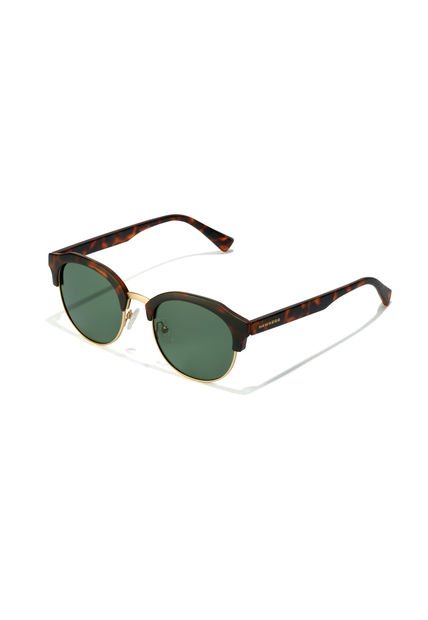 Gafas De Sol Polarizadas Hawkers Hombre Y Mujer CLASSIC ROUNDED. Carey/Verde