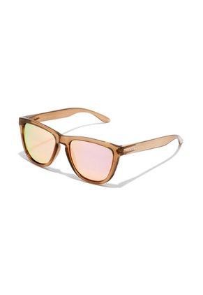 Gafas De Sol Polarizadas Hawkers Hombre Y Mujer ONE RAW. Marron/Oro Rosa