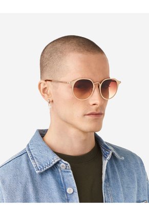 Gafas De Sol Hawkers Hombre Y Mujer WARWICK METAL. Dorado/Marron