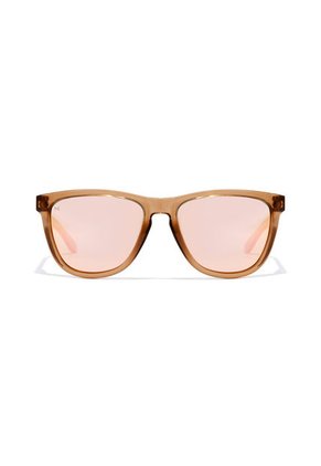 Gafas De Sol Polarizadas Hawkers Hombre Y Mujer ONE RAW. Marron/Oro Rosa