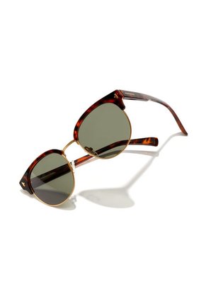 Gafas De Sol Polarizadas Hawkers Hombre Y Mujer NEW CLASSIC ROUNDED. Verde/Carey