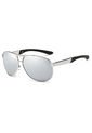 Gafas Lentes Sol UV400 Polarizados HDCRAFTER ABS Plateado de HDCRAFTER