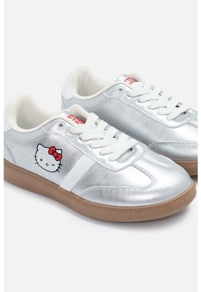 Tenis De Hello Kitty Plateados Para Niña 31