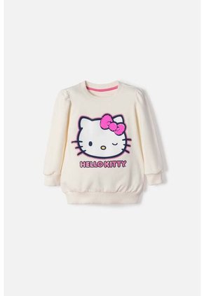 Buzo De Hello Kitty Cerrado Marfil Para Niña 2T A 6T 5T