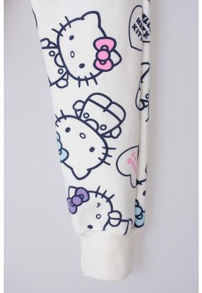 Conjunto De Hello Kitty Con Pantalón Marfil Para Niña 2T A 5T 3T