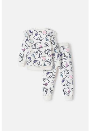 Conjunto De Hello Kitty Con Pantalón Marfil Para Niña 2T A 5T 3T