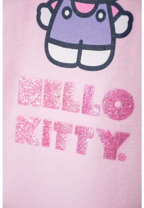 Camiseta De Hello Kitty Rosada Manga Larga Para Bebé Niña 9-12