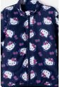 Chaqueta De Hello Kitty Con Cierre Azul Para Niña 2T A 6T 5T de Hello Kitty