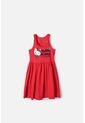 Vestido De Hello Kitty Manga Sisa Rojo Para Niña 10 de Hello Kitty