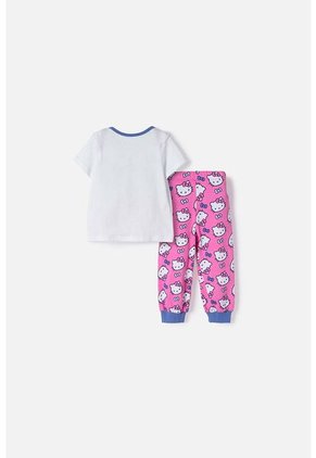 Pijama De Hello Kitty Pantalón Largo Multicolor Para Bebé Niña 3-6