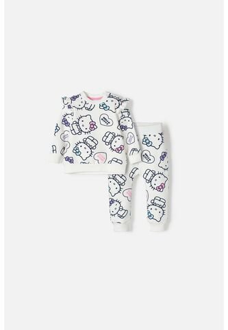 Conjunto Hello Kitty Pantalón Largo Marfil Para Bebé Niña 3-6 Hello Kitty