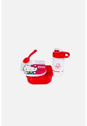 Set De Sanduchera + Botella De Hello Kitty Para Niña U