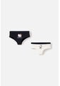 Pack X2 Panties De Hello Kitty Negro Y Marfil Para Mujer S de Hello Kitty