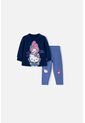 Conjunto De Hello Kitty Con Buzo Azul Para Bebé Niña 9-12 de Hello Kitty