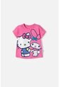 Camiseta De Hello Kitty Manga Corta Rosada Para Niña 2T A 6T 2T de Hello Kitty