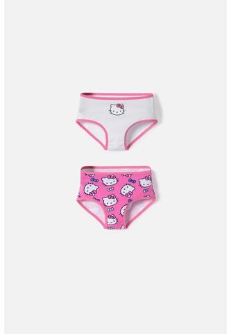Pack X2 Panties De Hello Kitty Multicolor Para Niña 2T A 6T 4T Hello Kitty