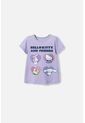 Camiseta De Hello Kitty Lila Estampada En Frente Para Niña 2T A 5T 4T de Hello Kitty