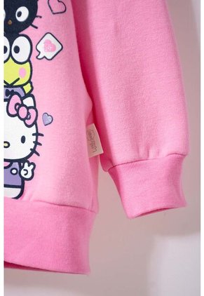 Buzo De Hello Kitty Rosado Con Capucha Para Bebé Niña 3-6