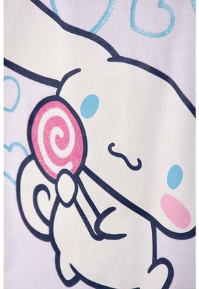 Camiseta De Cinnamoroll Manga Corta Blanco Para Niña 2T A 6T 2T