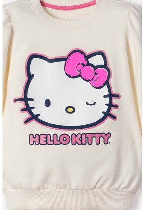 Buzo De Hello Kitty Cerrado Marfil Para Niña 2T A 6T 5T