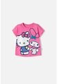 Camiseta De Hello Kitty Manga Corta Rosada Para Niña 2T A 6T 4T de Hello Kitty