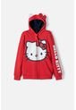 Buzo De Hello Kitty Rojo Y Azul Con Capucha/abierto Para Niña 6 de Hello Kitty