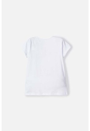 Camiseta De Hello Kitty Manga Corta Blanco Para Niña 10