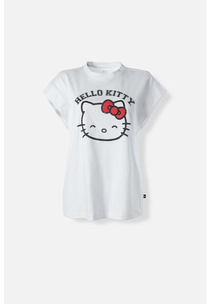 Camiseta De Hello Kitty Regular Fit Para Mujer S