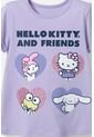 Camiseta De Hello Kitty Lila Estampada En Frente Para Niña 2T A 5T 5T de Hello Kitty