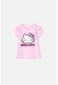 Camiseta De Hello Kitty Manga Corta Rosada Para Niña 2T A 5T 4T de Hello Kitty