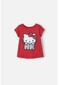 Camiseta De Hello Kitty Manga Corta Roja Para Niña 2T A 5T 5T de Hello Kitty