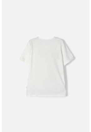 Camiseta De Hello Kitty Manga Corta Marfil Para Niña 6