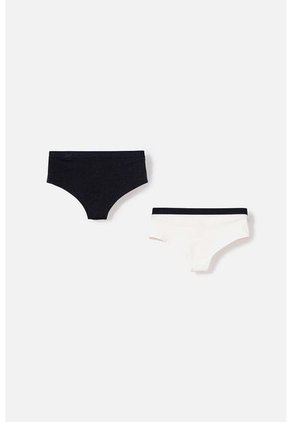 Pack X2 Panties De Hello Kitty Negro Y Marfil Para Mujer L