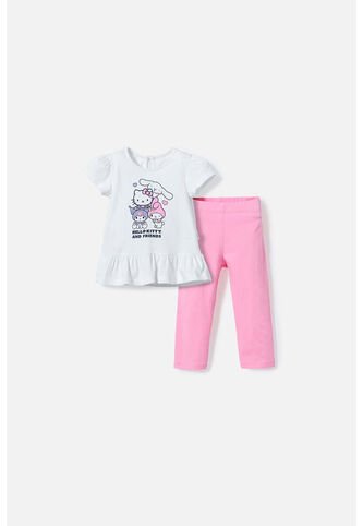 Conjunto De Hello Kitty Multicolor De Pantalón Largo Para Bebé Niña 3-6 Hello Kitty