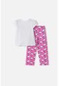 Pijama De Hello Kitty Pantalón Largo Multicolor Para Niña 2T A 6T 3T de Hello Kitty