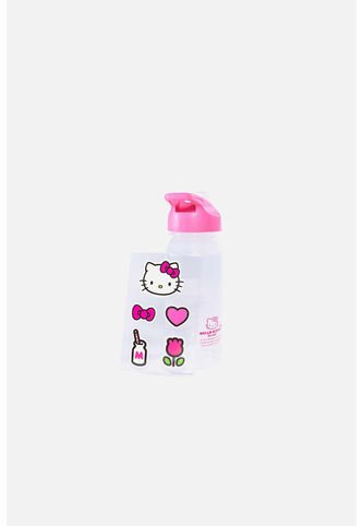 Botella De Hello Kitty + Stickers Para Niña U Hello Kitty