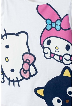 Conjunto De Hello Kitty Con Short Multicolor Para Niña 2T A 6T 5T