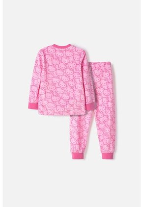 Pijama De Hello Kitty Pantalón Largo Rosado Para Niña 2T A 6T 3T