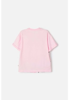 Camiseta De Cinnamoroll Manga Corta Rosa Para Niña 4