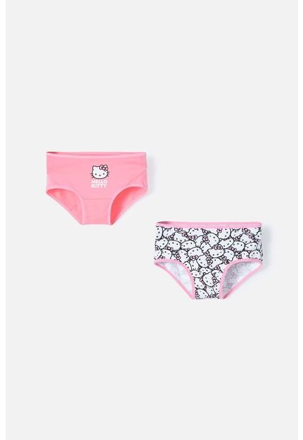 Pack X2 Panties De Hello Kitty Blanco Y Rosado Para Niña 6