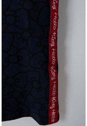 Vestido De Hello Kitty Azul Oscuro Y Rojo Con Capucha Para Niña 10