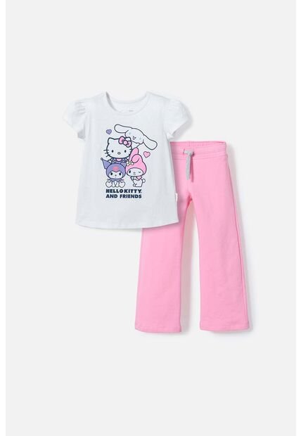 Conjunto De Hello Kitty Multicolor De Pantalón Largo Para Niña 2T A 5T 5T