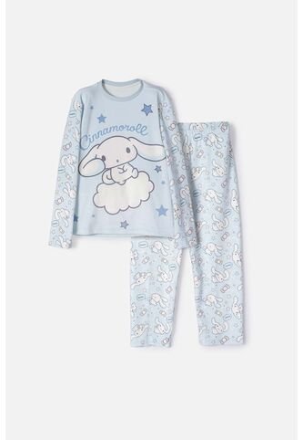 Pijama De Cinnamoroll Con Pantalón Largo Azul Para Niño 10 Hello Kitty