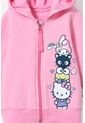 Buzo De Hello Kitty Rosado Con Capucha Para Bebé Niña 3-6 de Hello Kitty