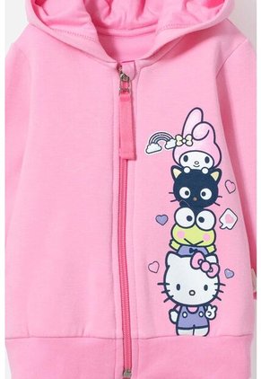 Buzo De Hello Kitty Rosado Con Capucha Para Bebé Niña 3-6