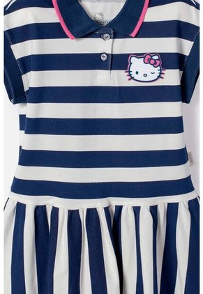 Vestido De Hello Kitty Manga Corta Multicolor Para Niña 2T A 6T 4T