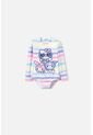 Traje De Baño De Hello Kitty Multicolor Manga Larga Para Niña 2T A 5T 2T de Hello Kitty
